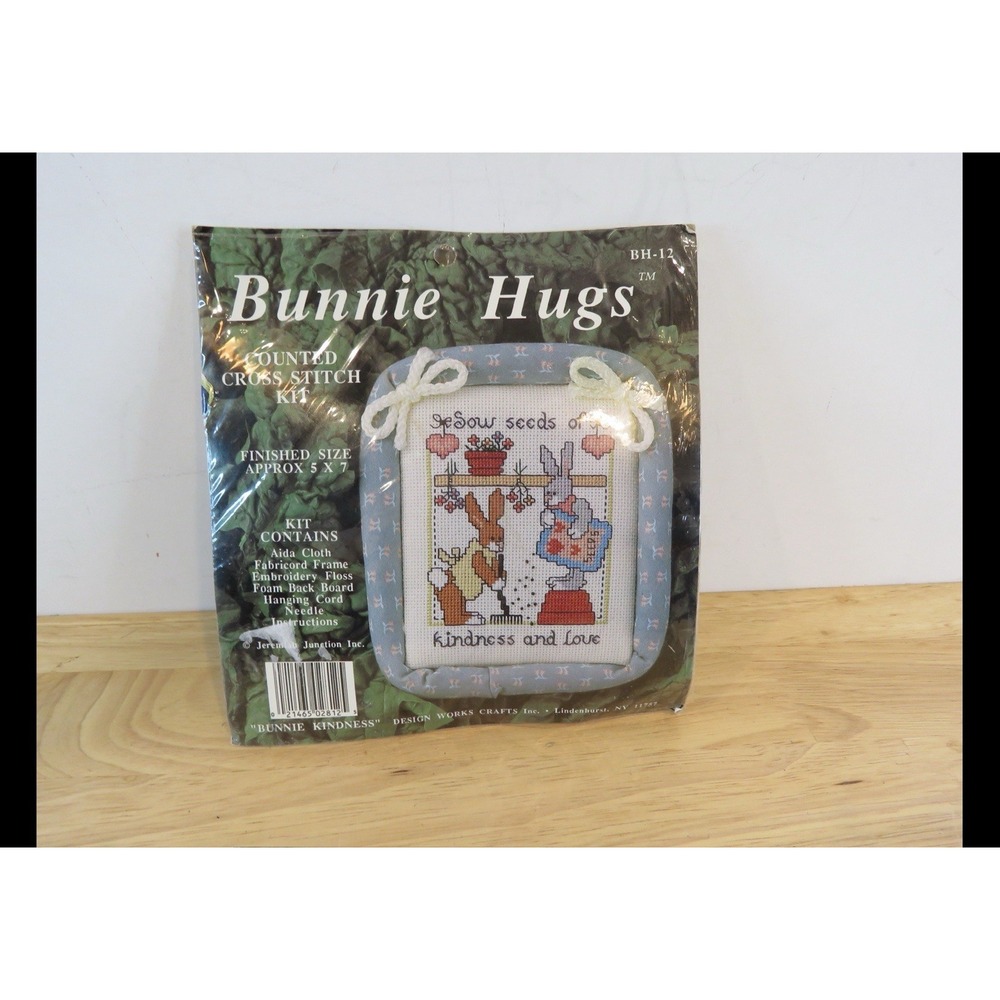 Bunnie Hugs " Bunnie Kindness " Counted Cross Stitch UNOPENED